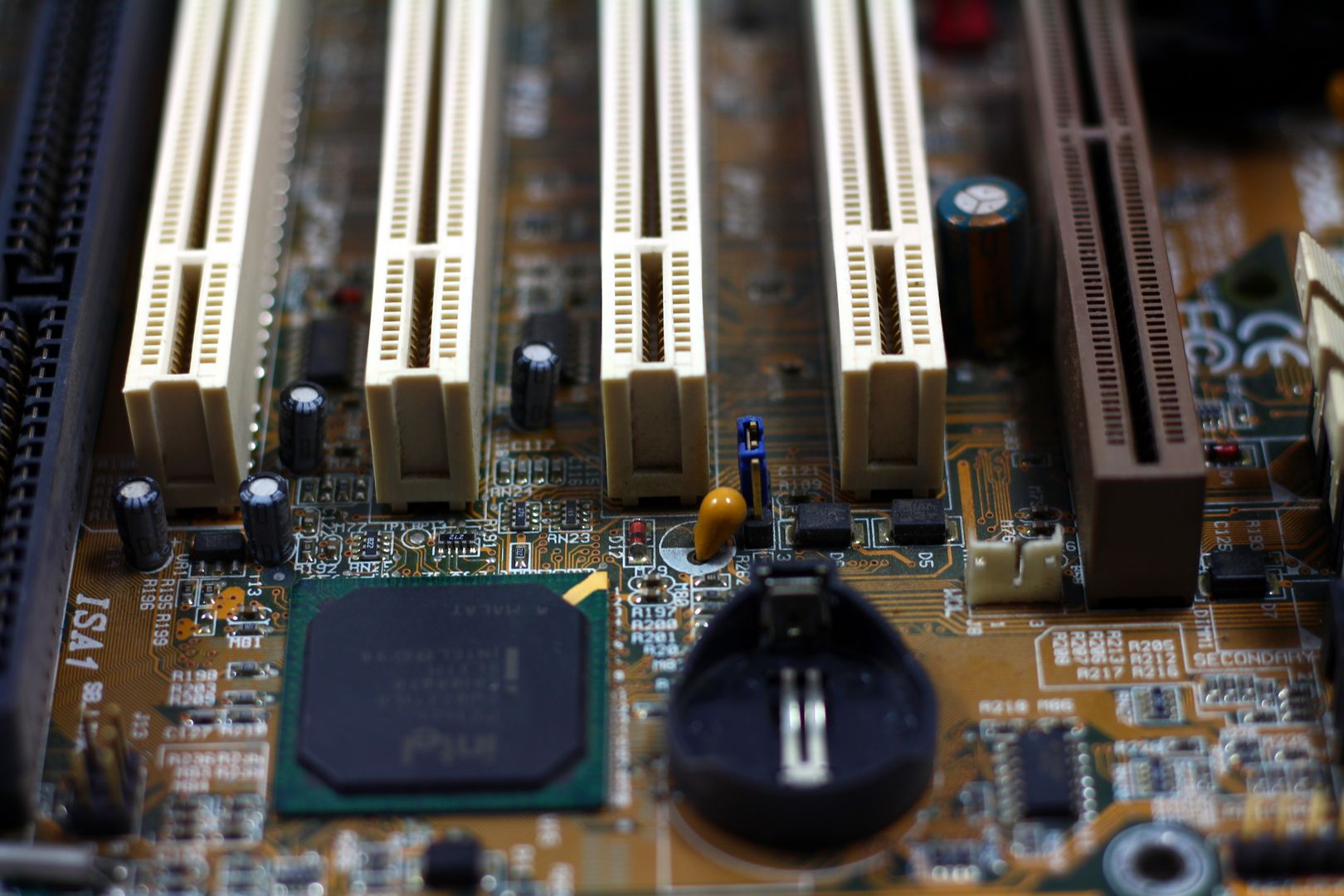 M.2 slot with heatsink on gaming motherboard